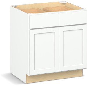 Reliabilt Parkstone II Reliabilt Parkstone II Brilliant White Base Cabinet, ADA Compliant, 30-in, 2 Doors, 1 Drawer - 641586 | Lowe's Pro Supply